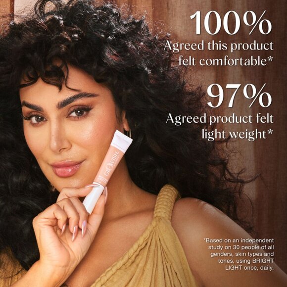 Huda Beauty GloWish Bright Light Hydrating Sheer Vegan Concealer in Light Medium - Picture 7 of 10